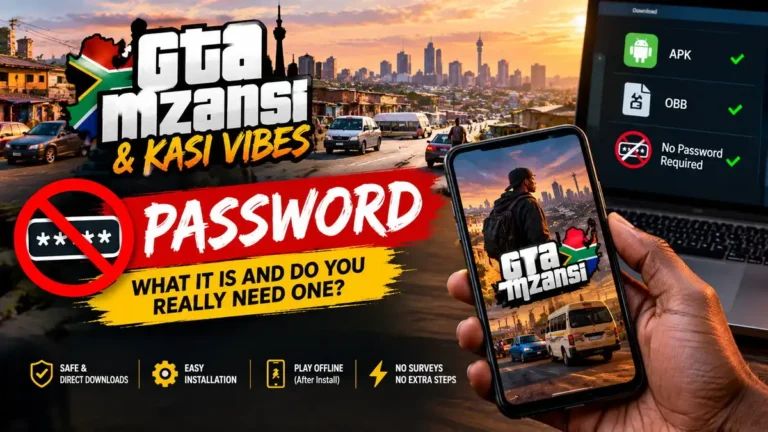 GTA Mzansi Kasi Vibes Password
